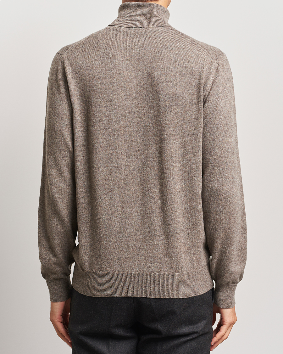 Uomini | Maglieria | Piacenza Cashmere | Cashmere Rollneck Sweater Brown