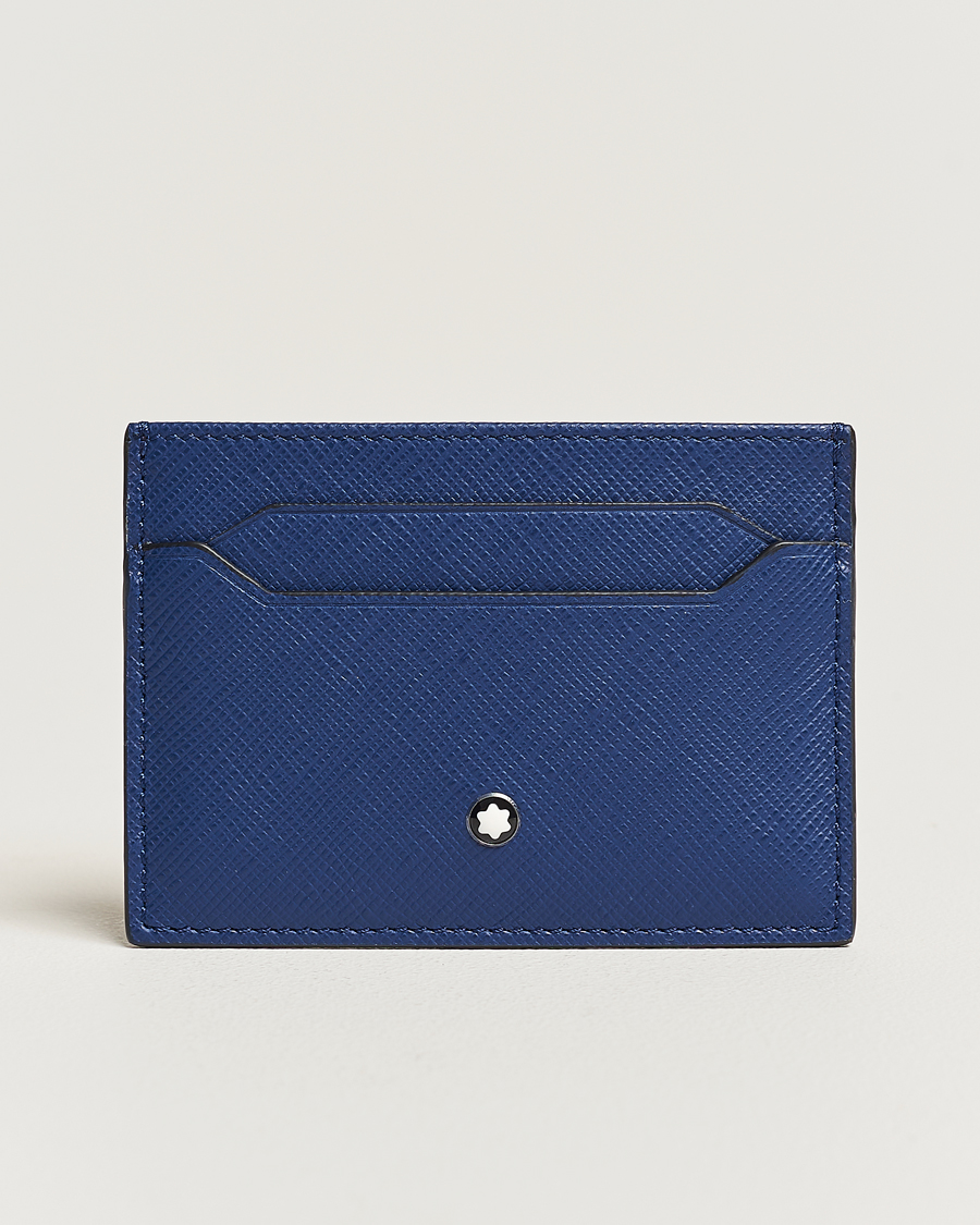 Uomini | Montblanc Sartorial Card Holder 5cc Blue | Montblanc | Sartorial Card Holder 5cc Blue