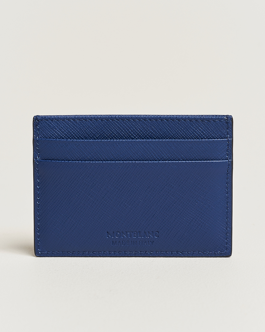 Uomini | Montblanc Sartorial Card Holder 5cc Blue | Montblanc | Sartorial Card Holder 5cc Blue