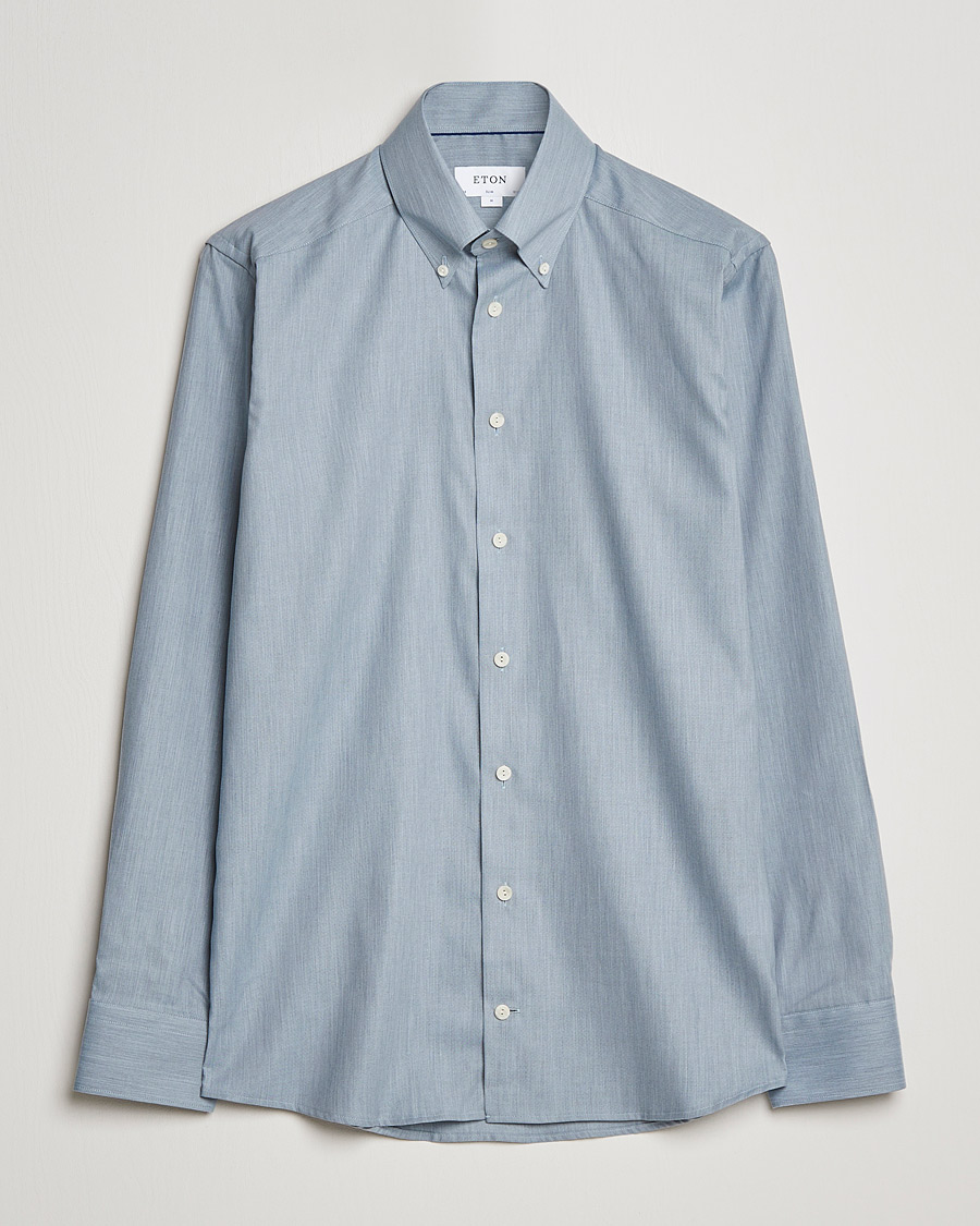 Uomini | Camicie | Eton | Wrinkle Free Button Down Oxford Shirt Light Blue