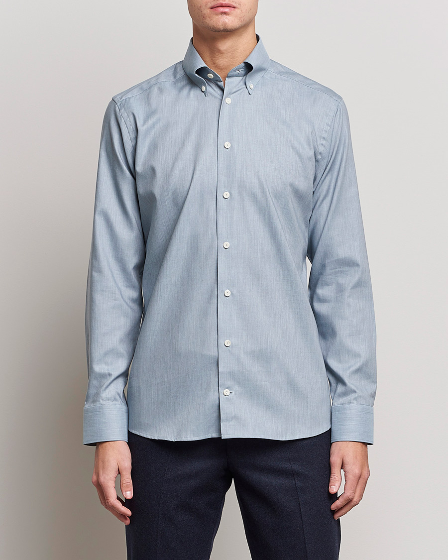 Uomini | Camicie | Eton | Wrinkle Free Button Down Oxford Shirt Light Blue