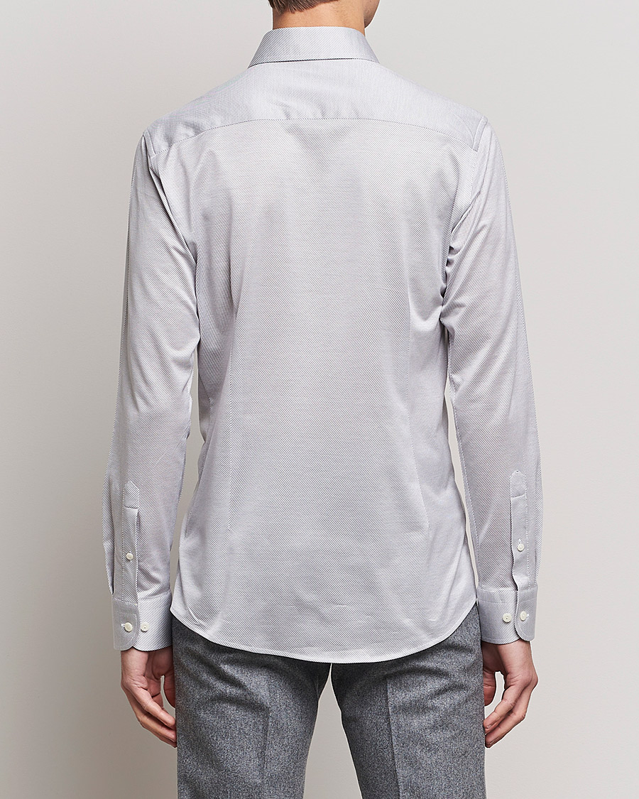 Uomini | Camicie | Eton | King Knit Filo Di Scozia Shirt Grey