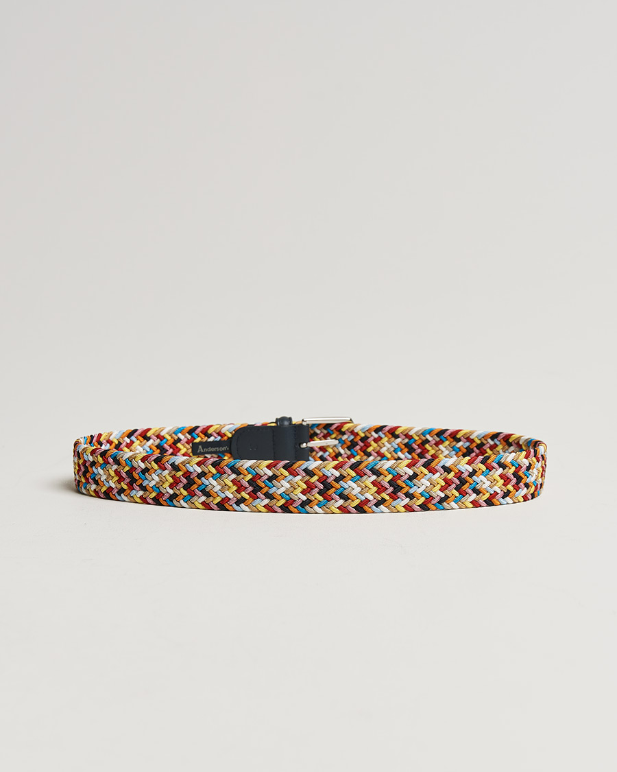Uomini | Cinture | Anderson's | Stretch Woven 3,5 cm Belt Multi