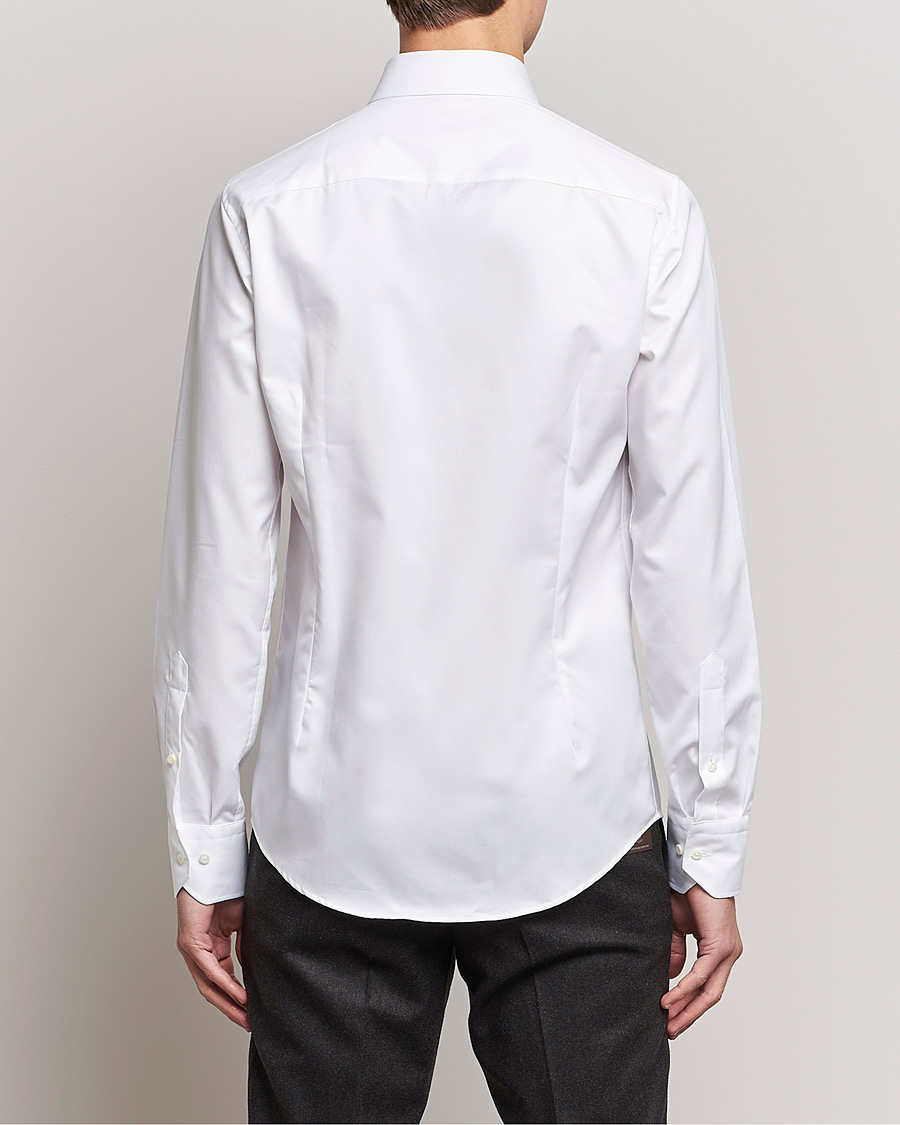 Uomini | Camicie | Stenströms | Superslim Plain Shirt White