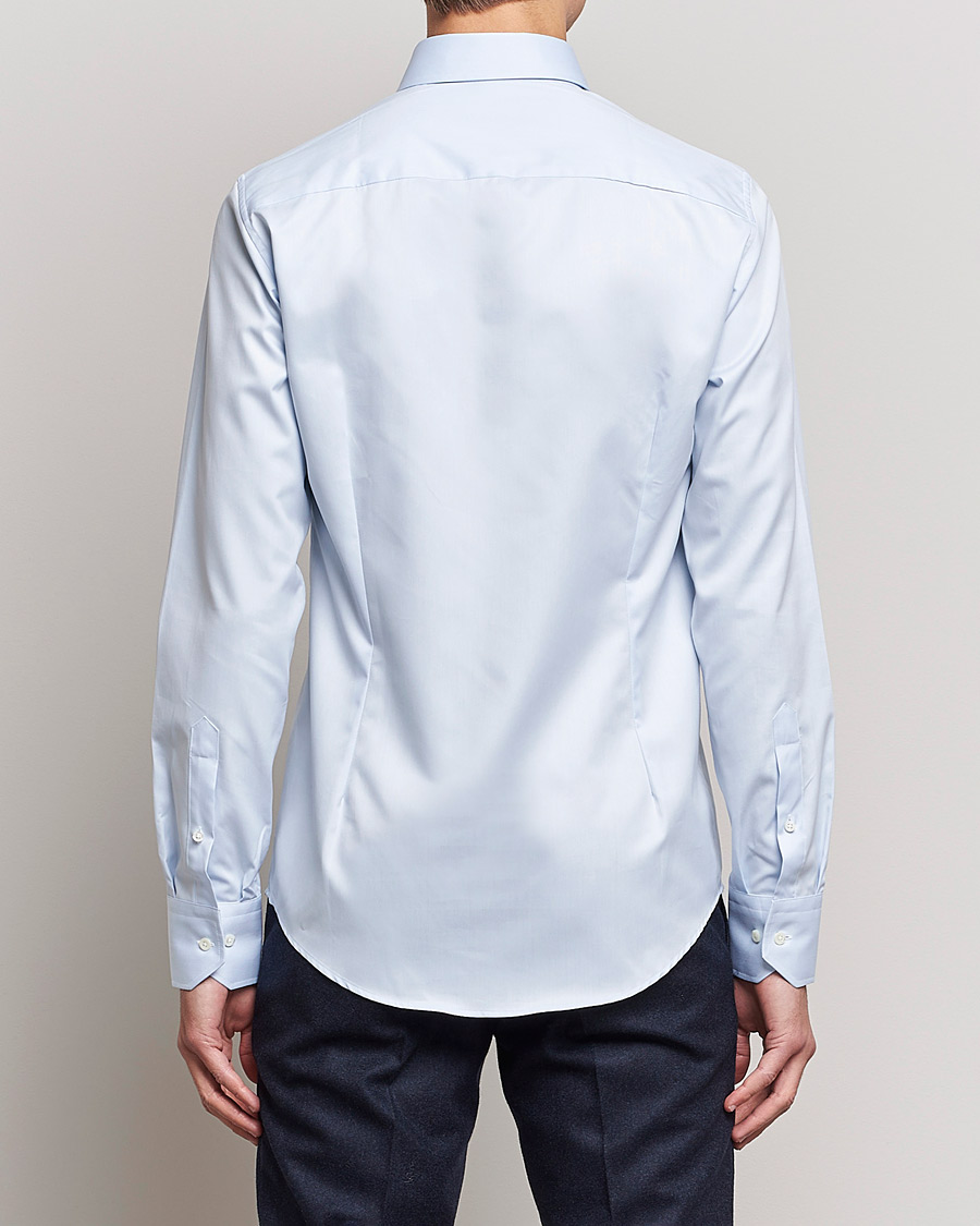Uomini | Camicie | Stenströms | Superslim Plain Shirt Blue