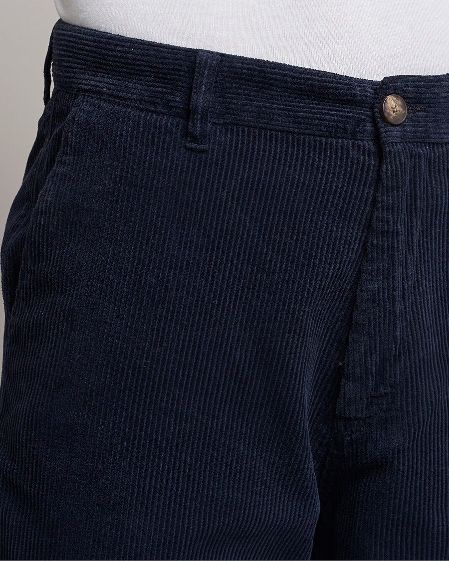 Uomini | Pantaloni | A Day's March | Redwood Cord Trousers Navy