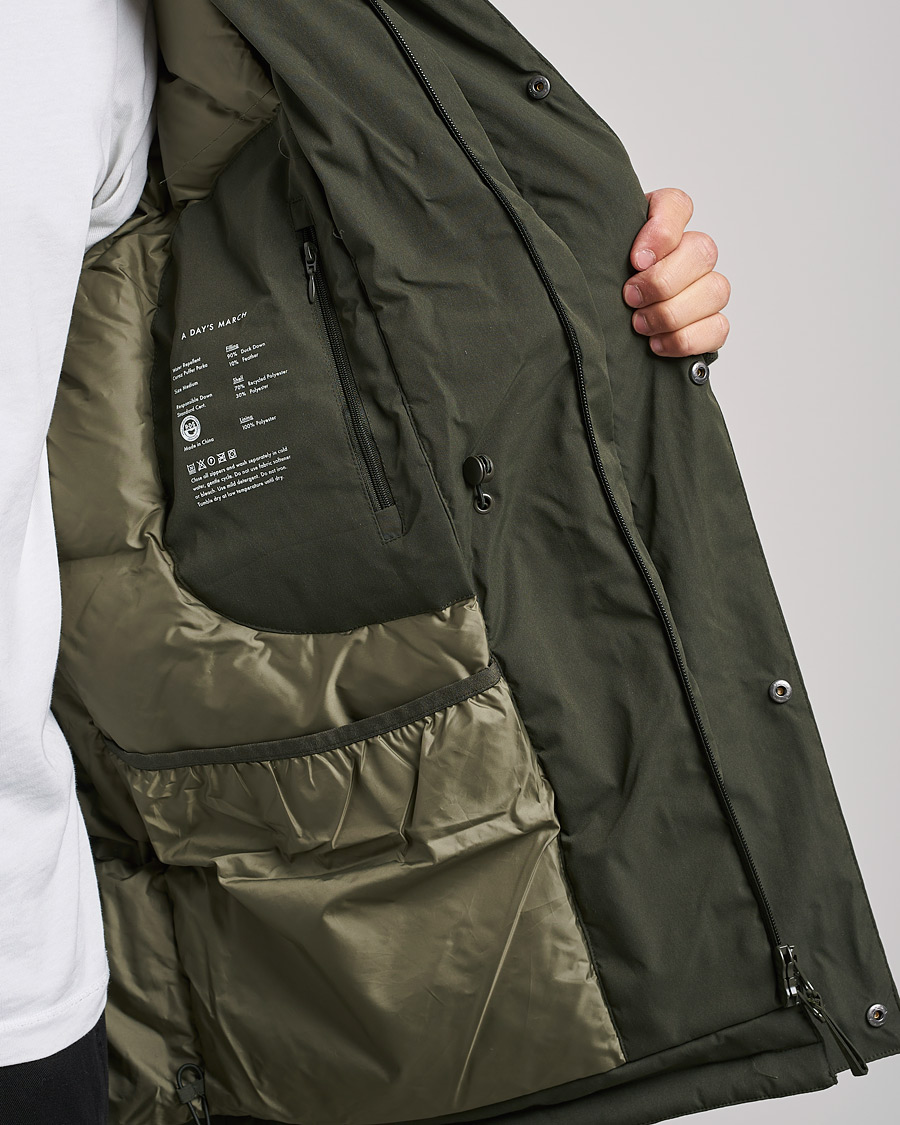 Uomini | Giacche | A Day's March | Caraz Puffer Parka Olive
