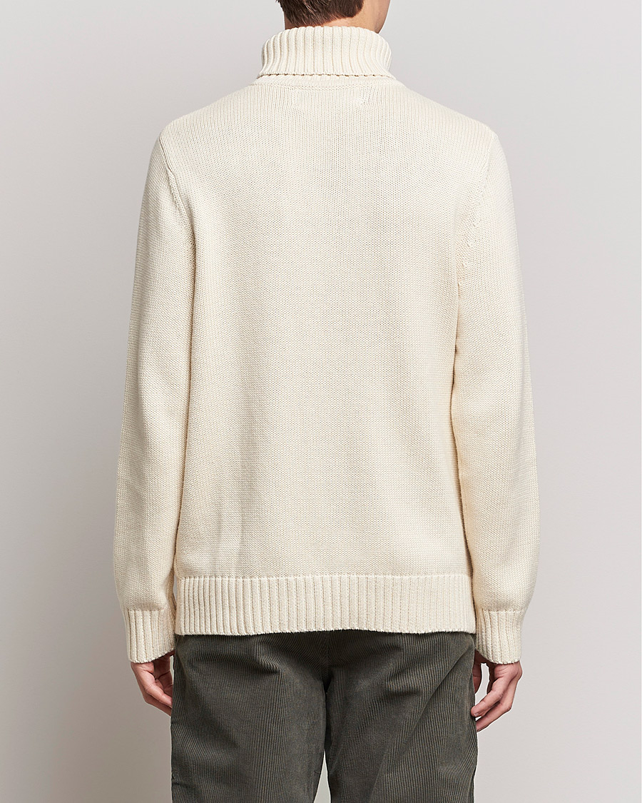 Uomini | Maglieria | A Day's March | Forres Cotton/Cashmere Rollneck Off White
