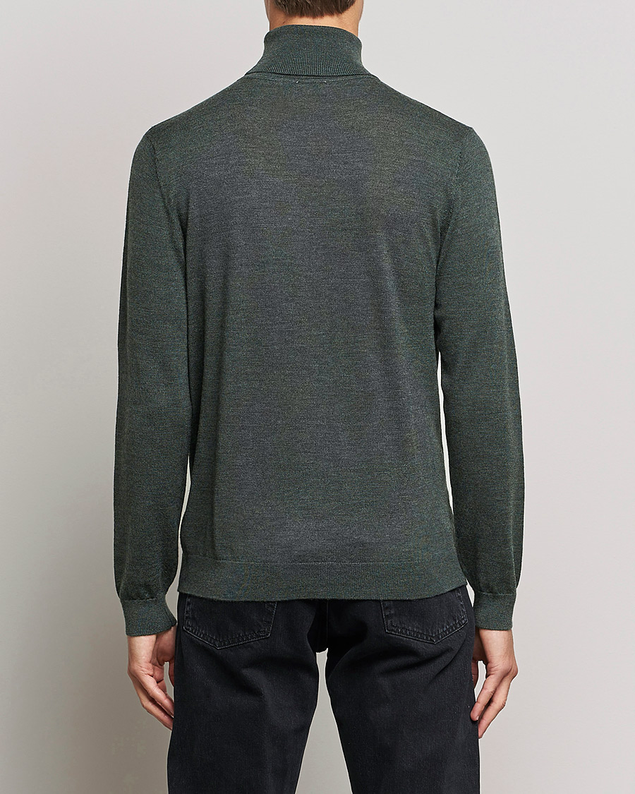 Uomini | Maglieria | A Day's March | Nela Merino Rollneck Moss Melange