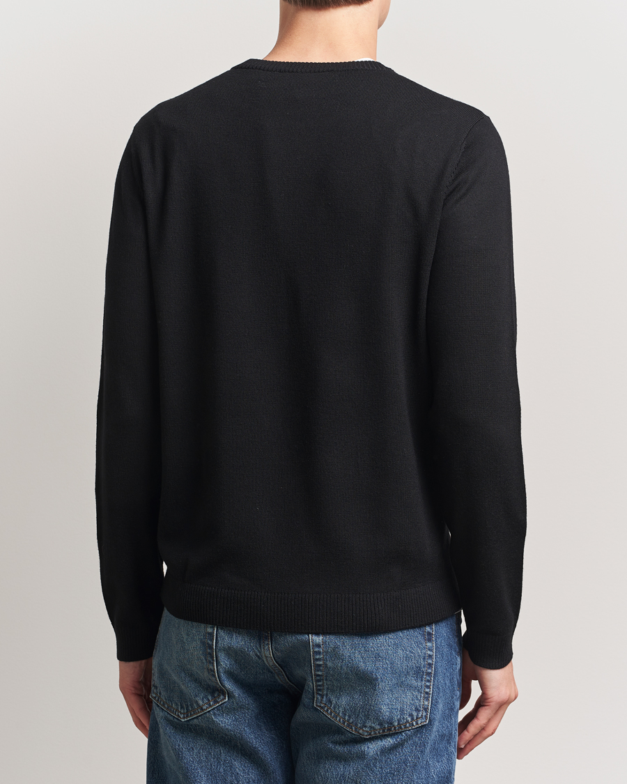 Uomini | Maglieria | A Day's March | Alagón Merino Crew Black