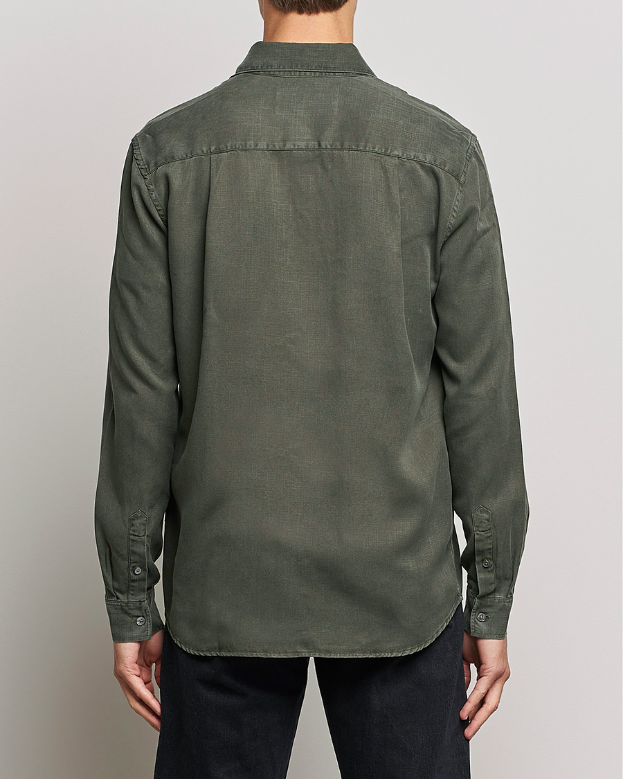 Uomini | Camicie | A Day's March | Daintree Lyocell Shirt Olive