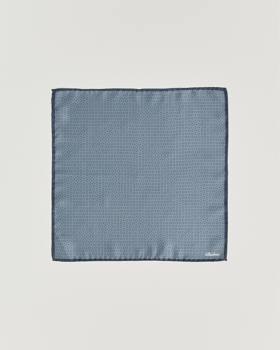 Uomini | Fazzoletti da taschino | Stenströms | Silk Handkerchief Grey