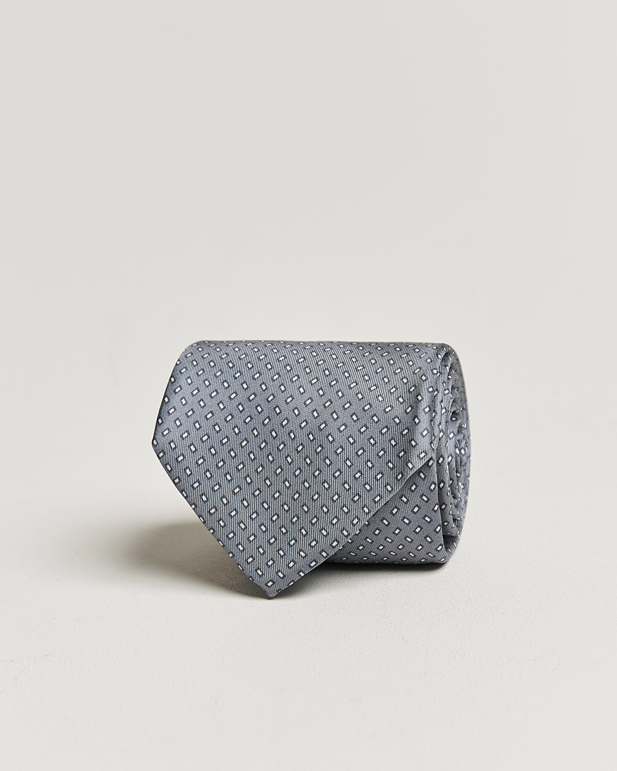 Uomini | Cravatte | Stenströms | Silk Tie Grey