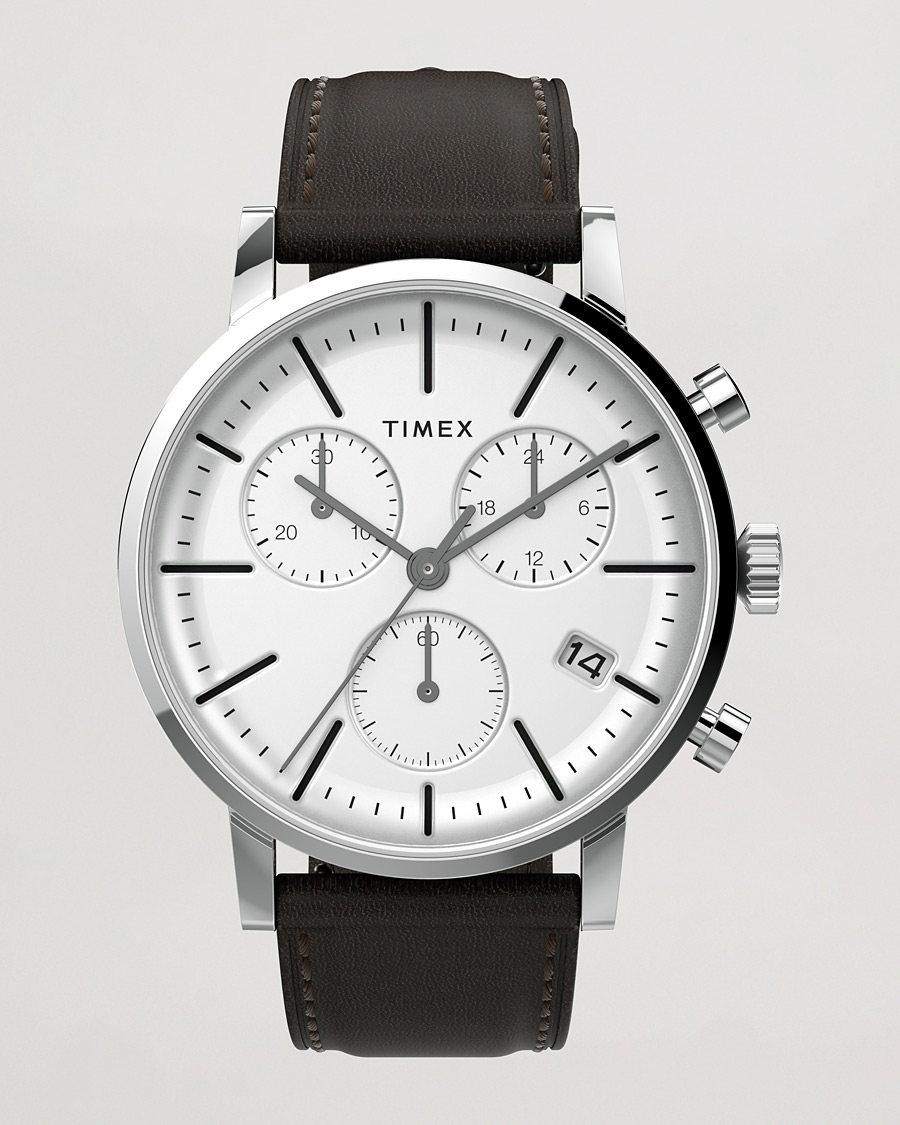 Uomini | Timex Midtown Chronograph 40mm White Dial | Timex | Midtown Chronograph 40mm White Dial