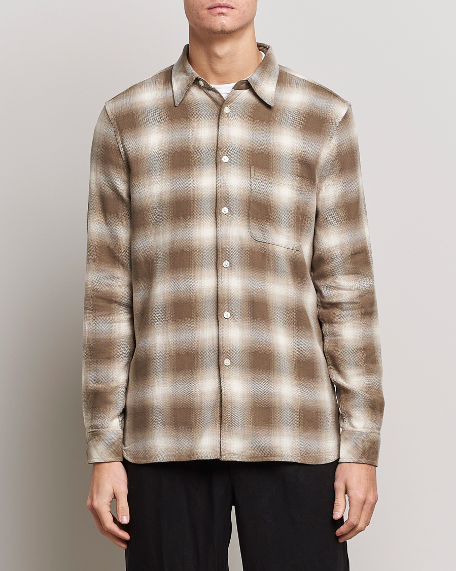 Uomini | Camicie | Samsøe Samsøe | Samsøe & Samsøe Liam Organic Cotton Shirt Stone Gray