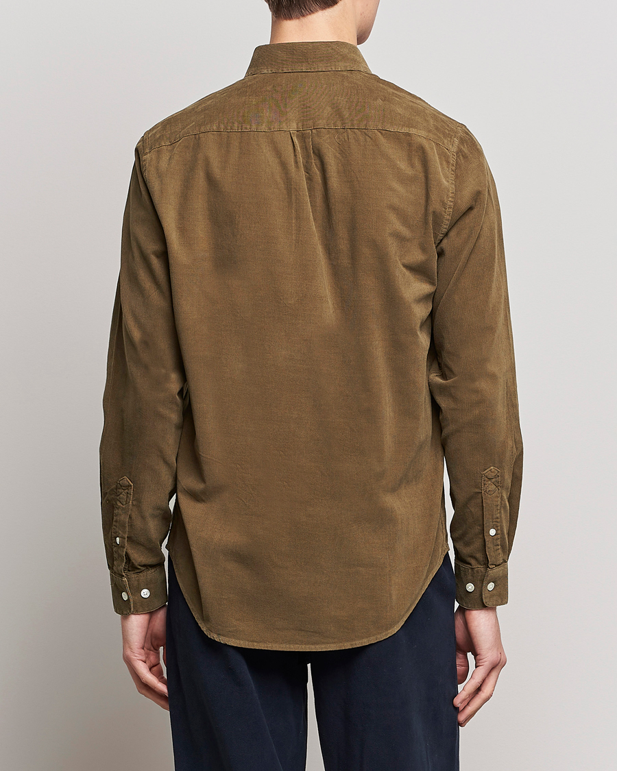 Uomini | Camicie | Samsøe Samsøe | Samsøe & Samsøe Liam Organic Cotton Corduroy Shirt Stone Gray