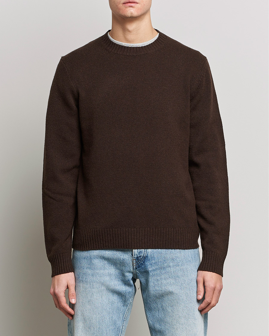 Uomini | Maglieria | Samsøe Samsøe | Samsøe & Samsøe Sylli Wool Crew Neck Mole