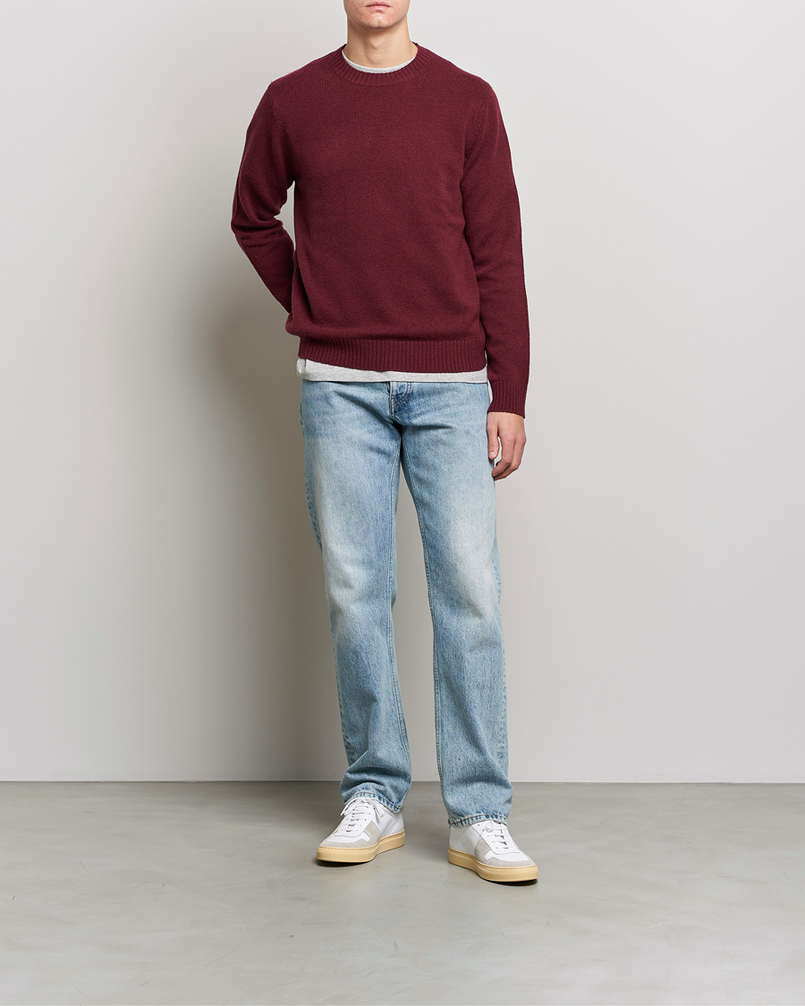 Uomini | Maglieria | Samsøe Samsøe | Samsøe & Samsøe Sylli Wool Crew Neck Windsor Wine