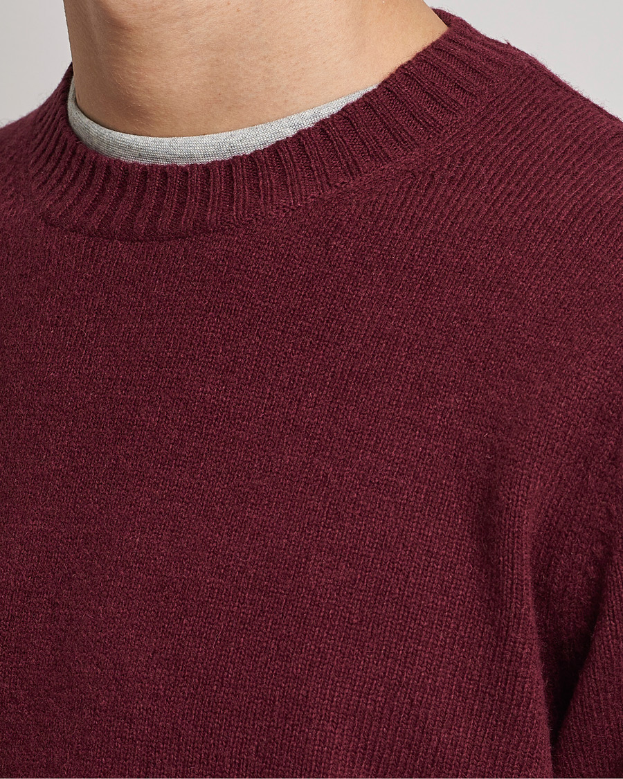 Uomini | Maglieria | Samsøe Samsøe | Samsøe & Samsøe Sylli Wool Crew Neck Windsor Wine