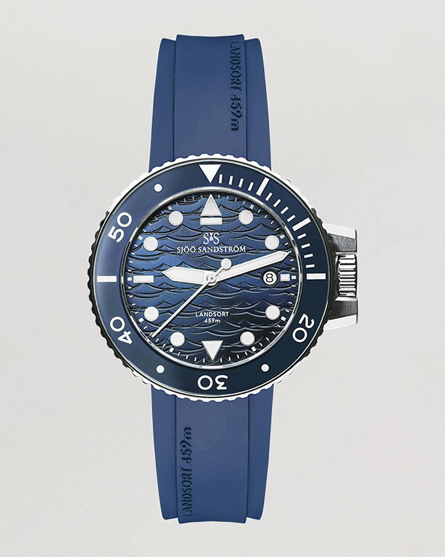 Uomini | Scatole per orologi | Sjöö Sandström | Landsort 459m Blue