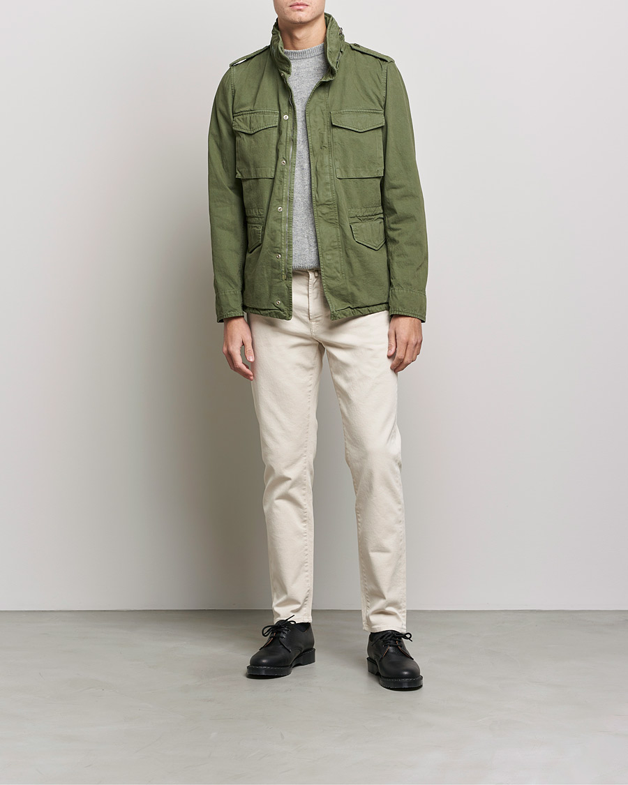 Uomini | Pantaloni | Incotex | Bull Denim 5-Pocket Pants White