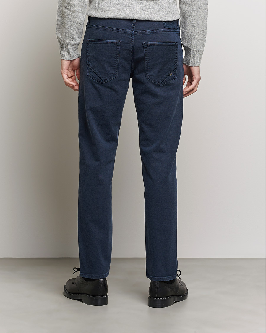 Uomini | Pantaloni | Incotex | Bull Denim 5-Pocket Pants Navy