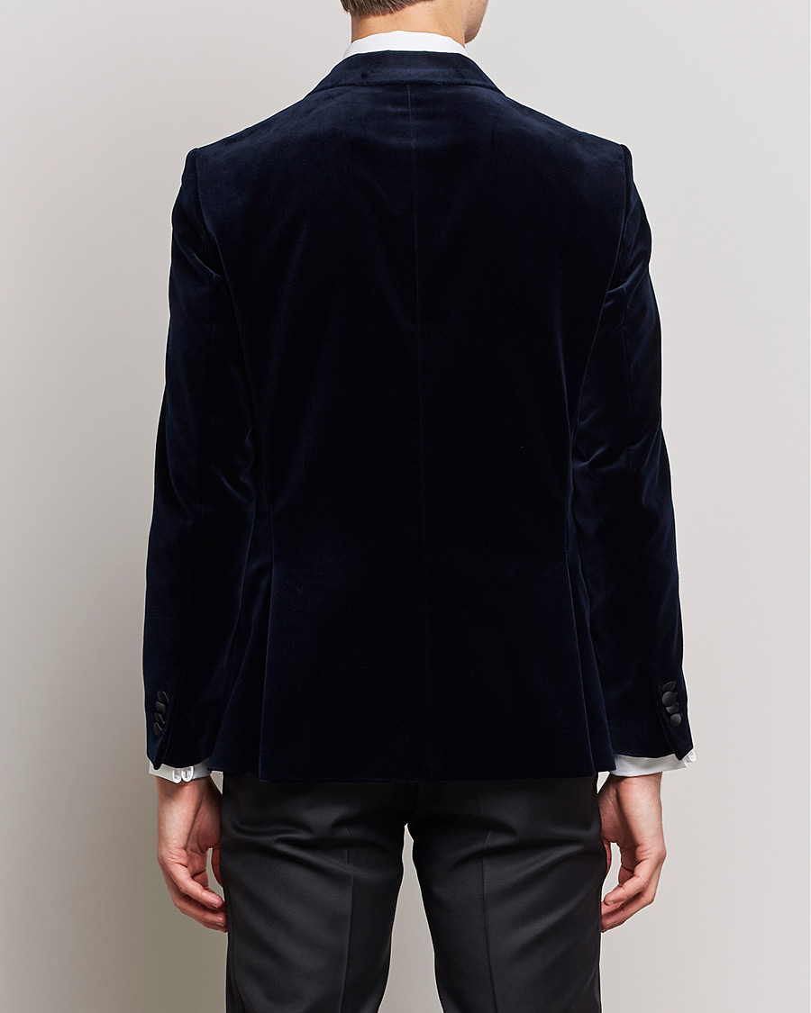 Uomini | Blazers | BOSS BLACK | Hutson Velvet Tuxedo Blazer Dark Blue