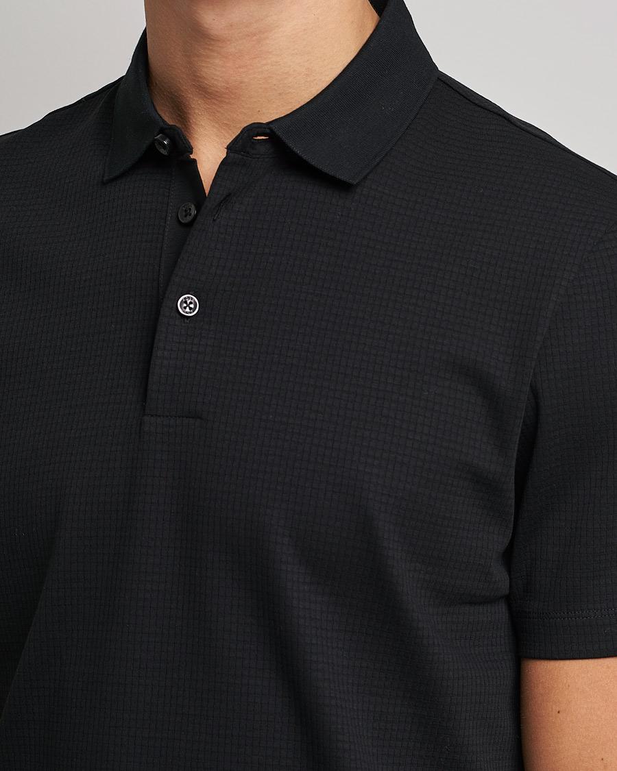 Uomini | Polo | BOSS BLACK | Pitton Waffle Polo Black