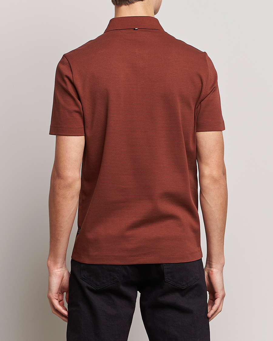Uomini | Polo | BOSS BLACK | Pitton Waffle Polo Medium Brown