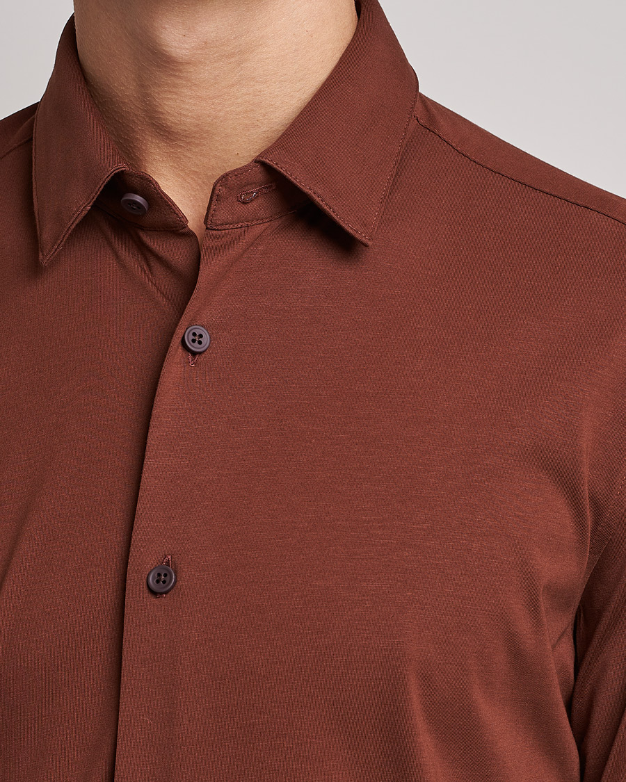Uomini | Camicie | BOSS BLACK | Hank 4-Way Stretch Shirt Medium Brown