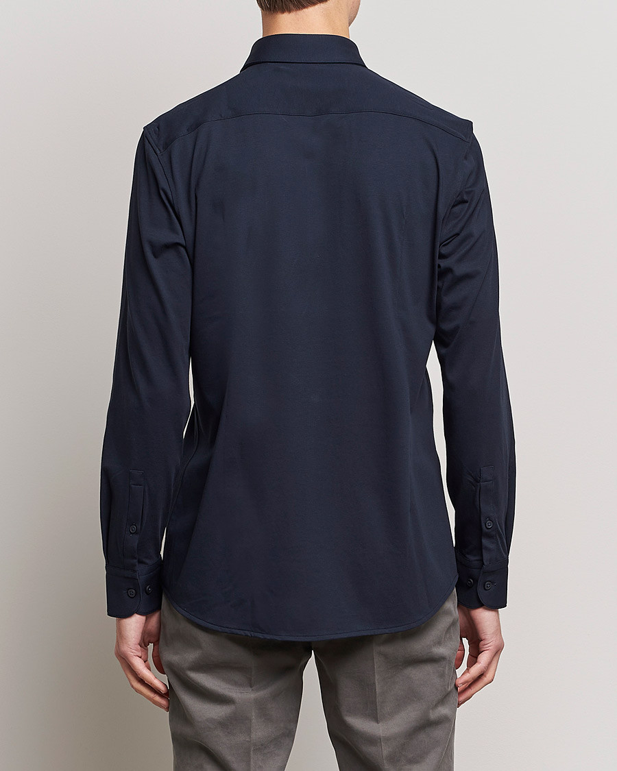 Uomini | Camicie | BOSS BLACK | Hank 4-Way Stretch Shirt Dark Blue
