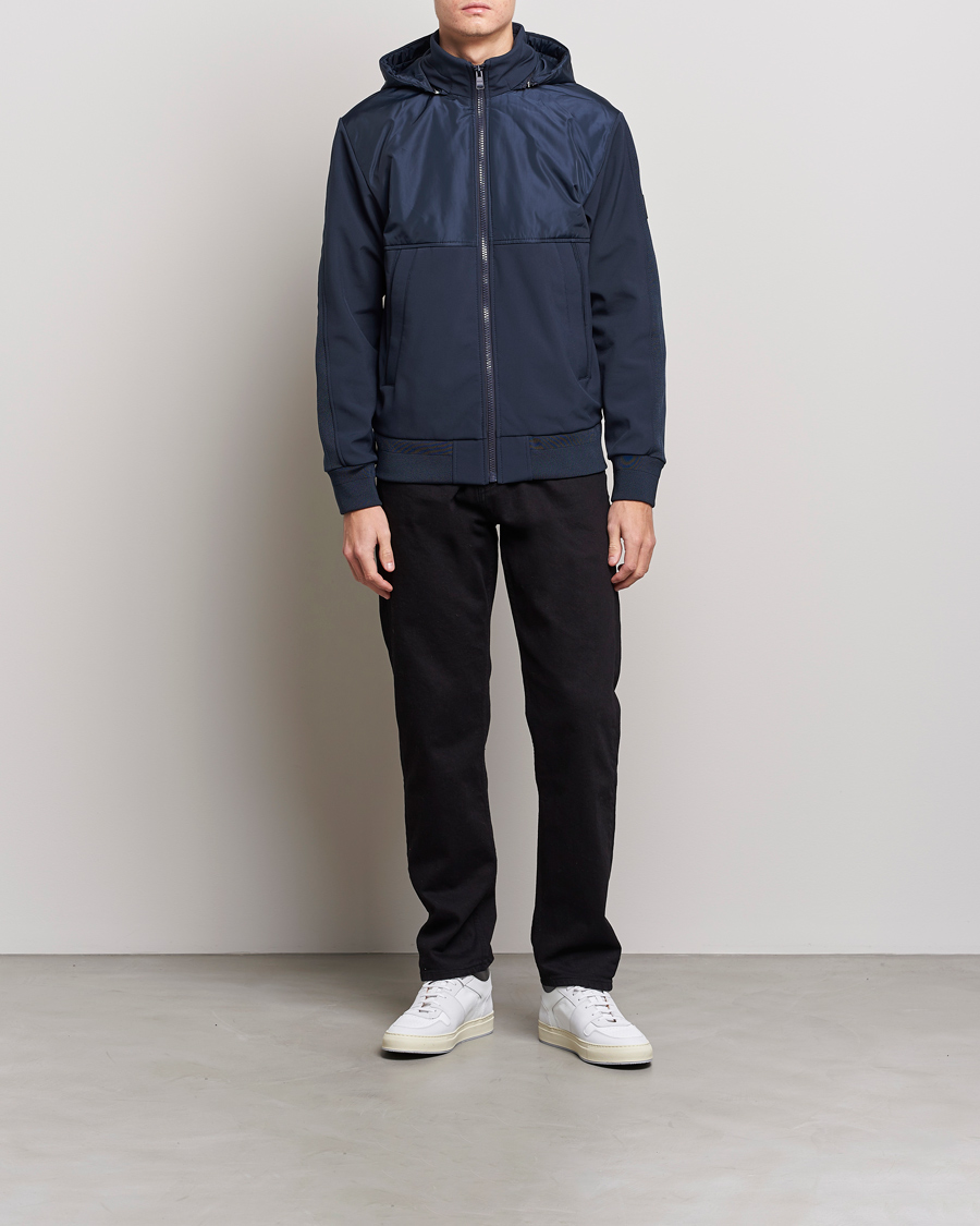 Uomini | Giacche | BOSS BLACK | Seeger Hybrid Jacket Dark Blue