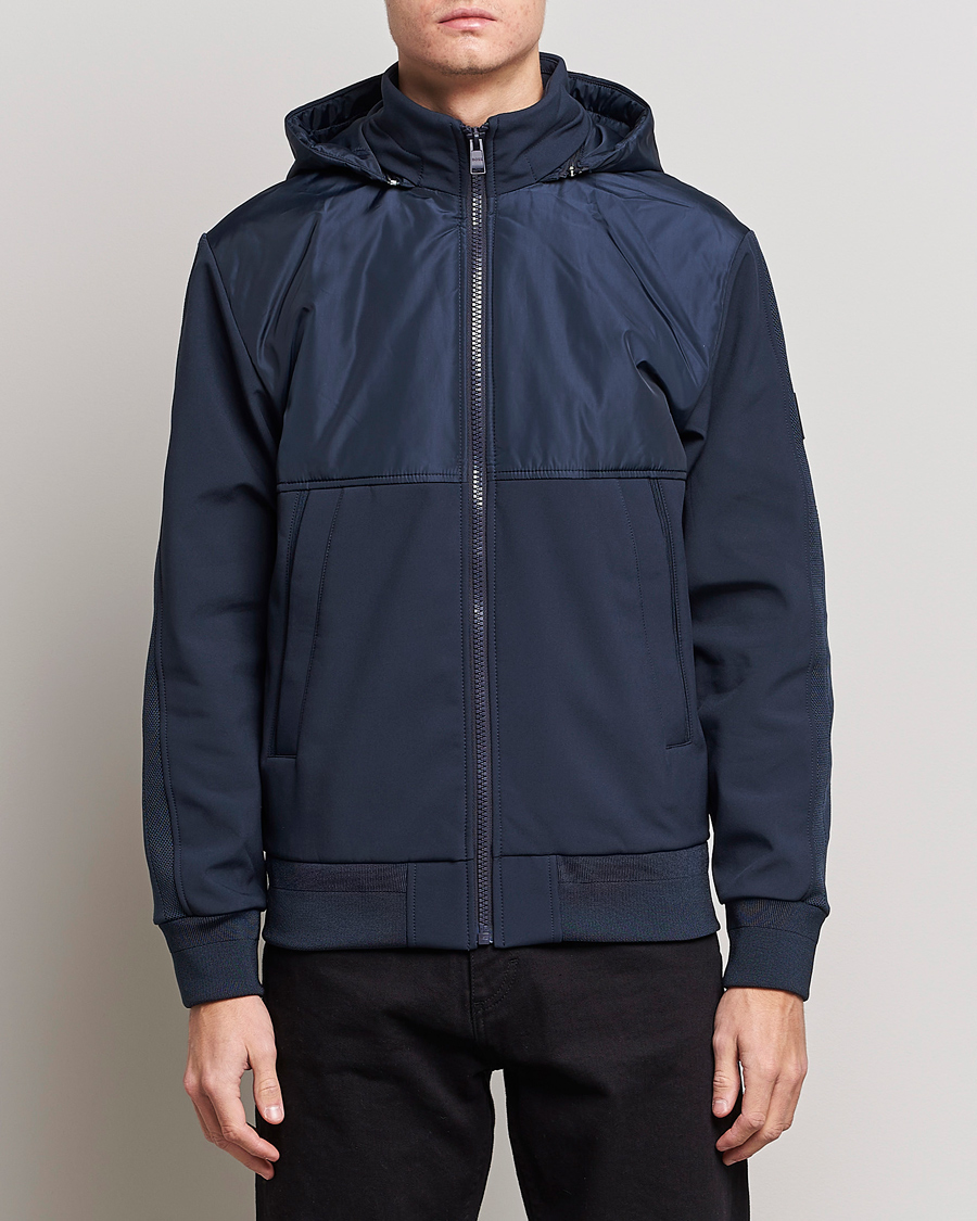 Uomini | Giacche | BOSS BLACK | Seeger Hybrid Jacket Dark Blue