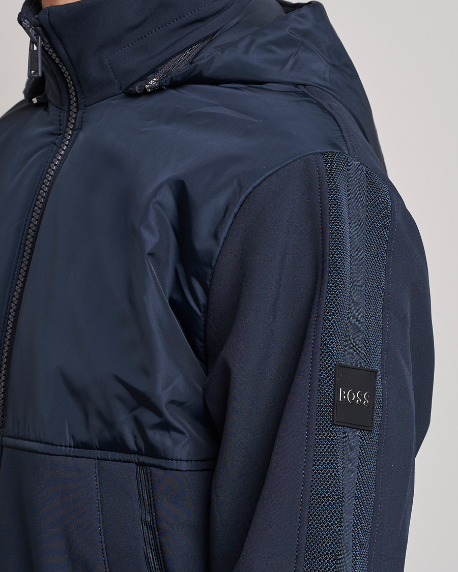 Uomini | Giacche | BOSS BLACK | Seeger Hybrid Jacket Dark Blue