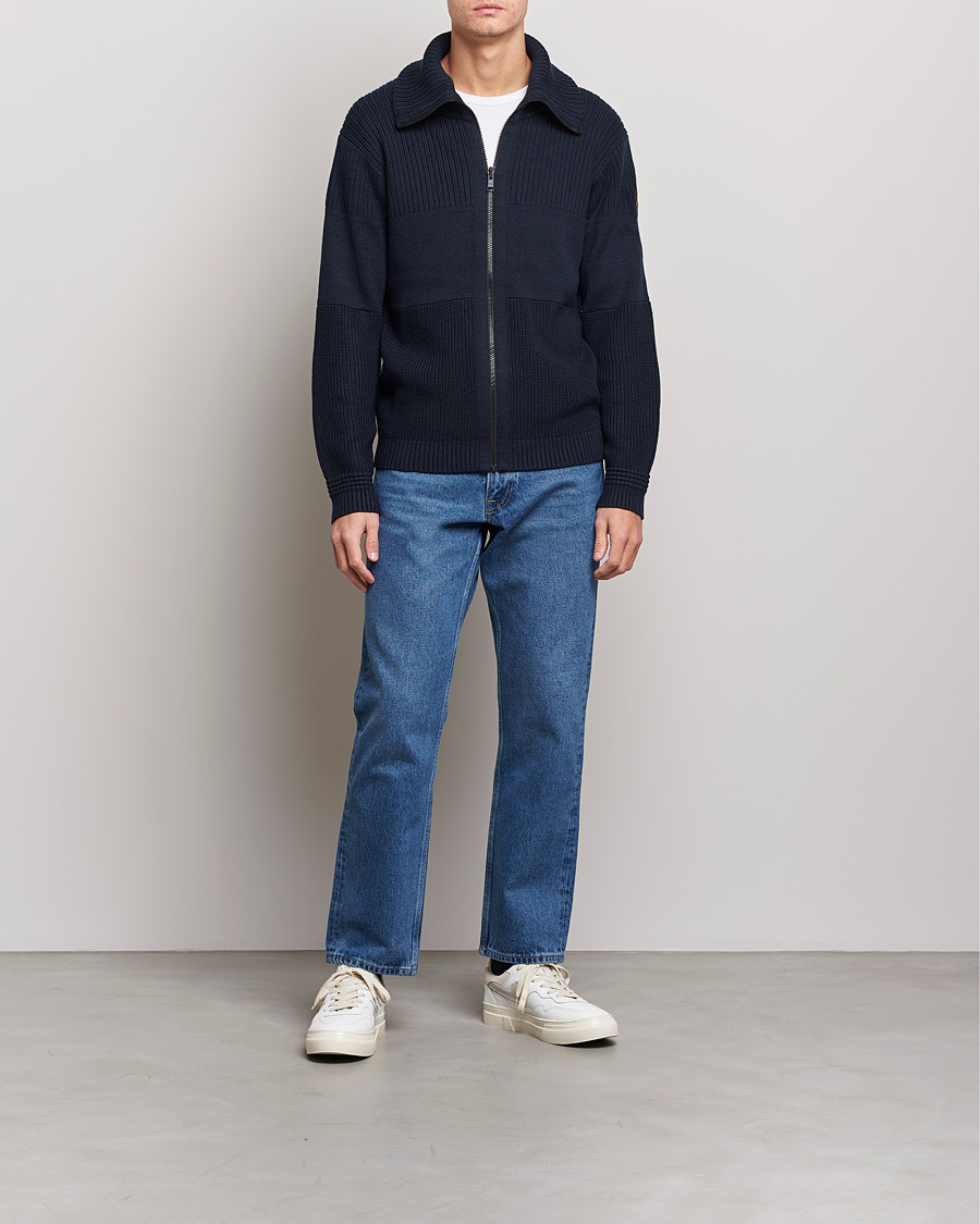 Uomini | Maglieria | BOSS ORANGE | Kamondo Full Zip Sweater Dark Blue