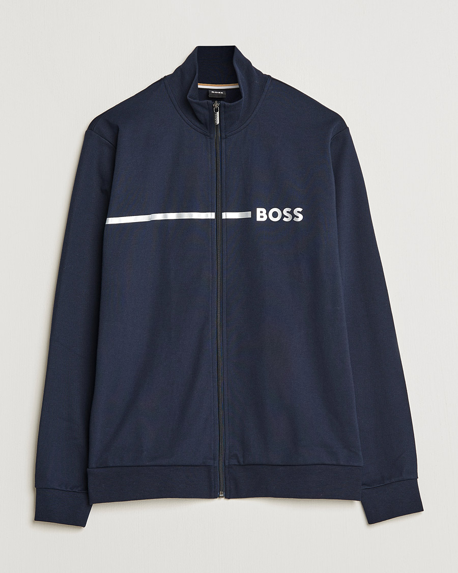 Uomini | Maglieria | BOSS BLACK | Tracksuit Jacket Dark Blue