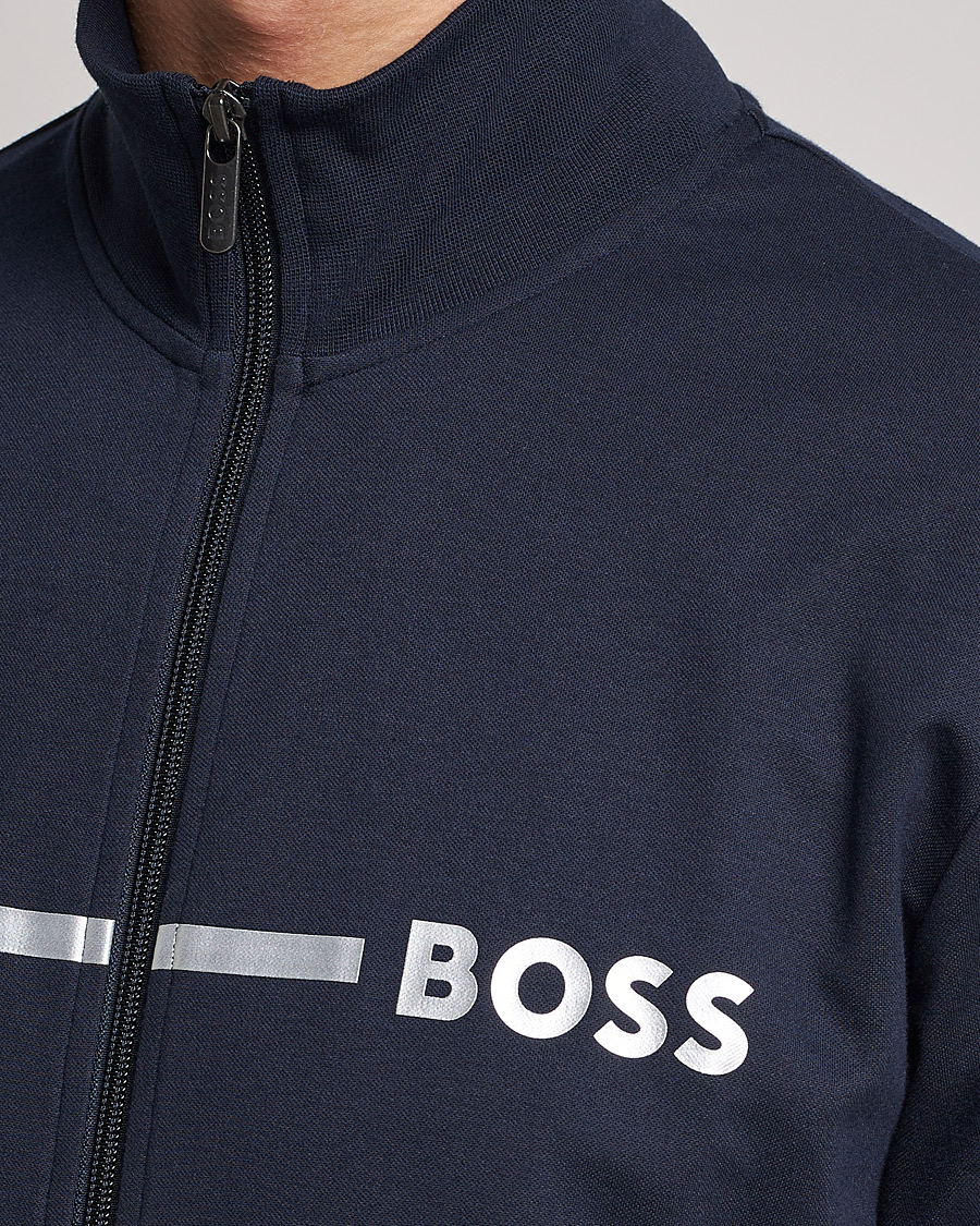 Uomini | Maglieria | BOSS BLACK | Tracksuit Jacket Dark Blue