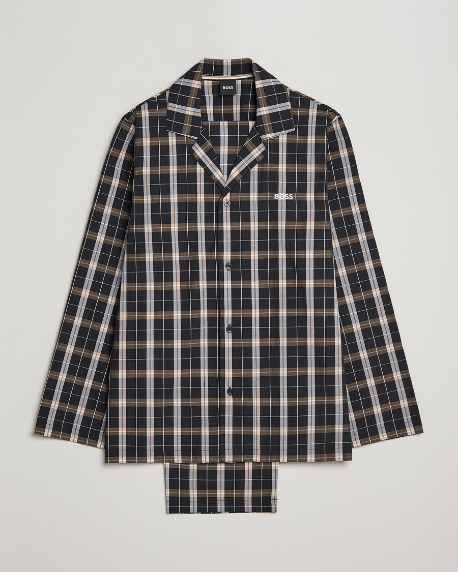 Uomini | Accappatoi & Pigiami | BOSS BLACK | Urban Checked Pyjama Set Black/Beige