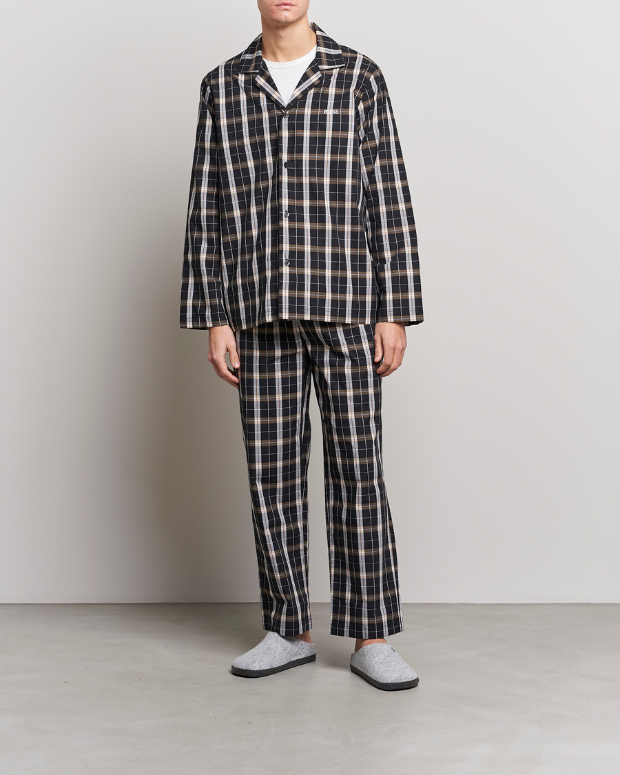 Uomini | Accappatoi & Pigiami | BOSS BLACK | Urban Checked Pyjama Set Black/Beige