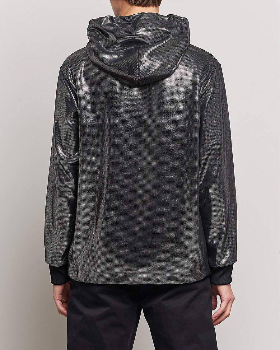 Uomini | Maglieria | HUGO | Descolar Shiny Hoodie Black