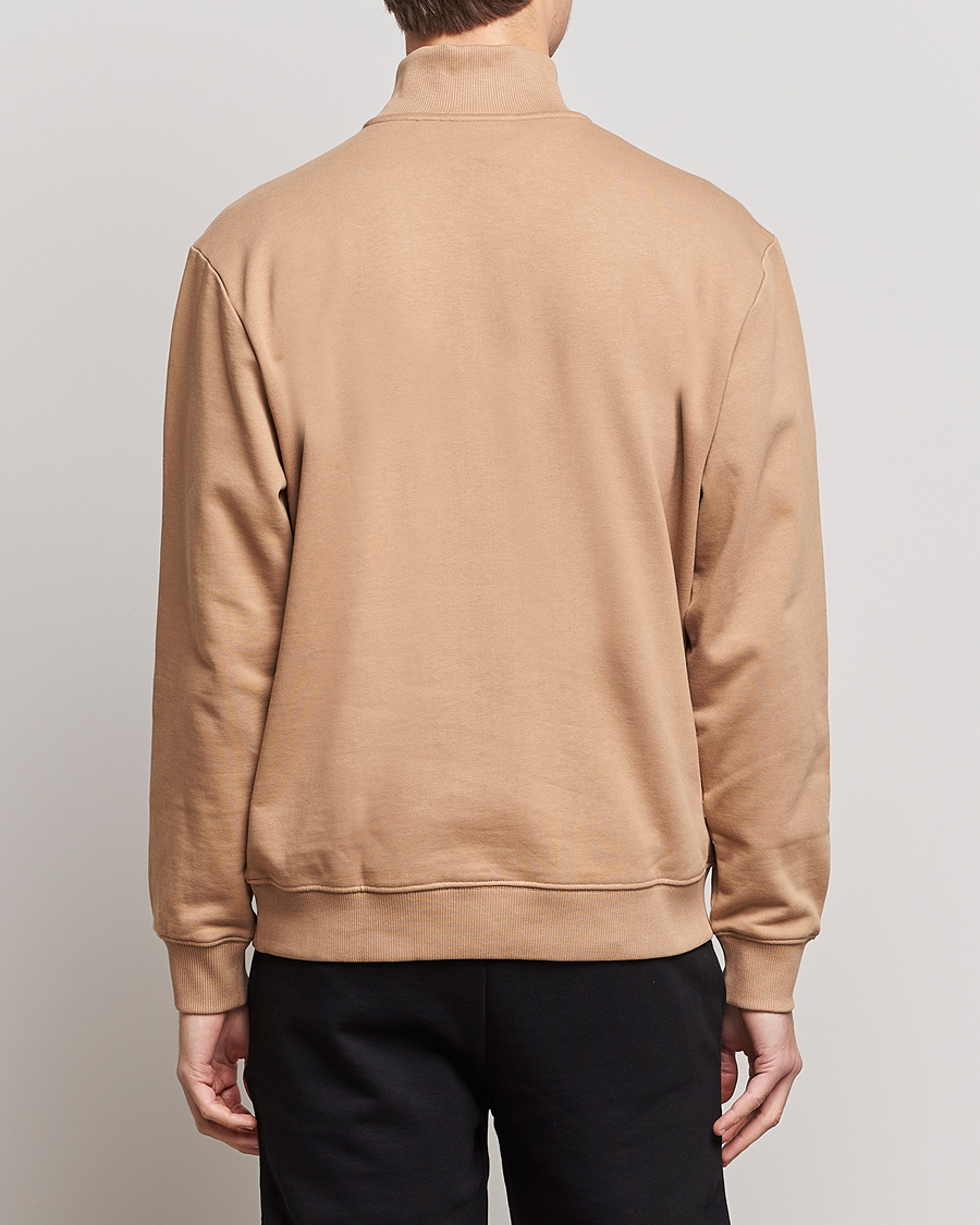 Uomini | Maglieria | HUGO | Durty Half Zip Sweater Medium Beige