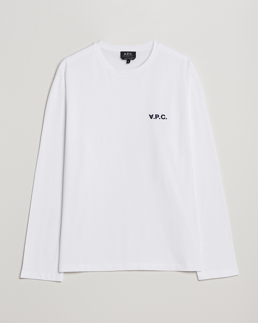 Uomini | T-shirt | A.P.C. | VPC Long Sleeve T-Shirt White