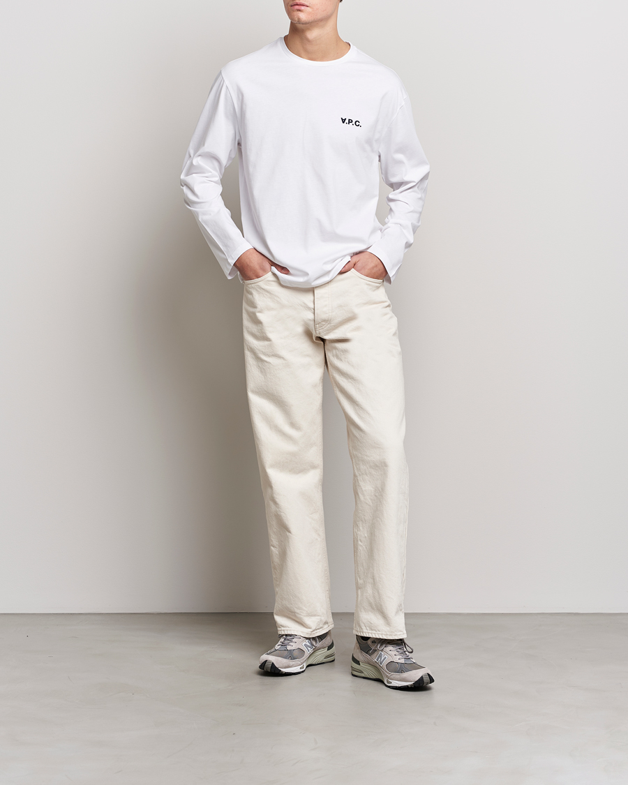 Uomini | T-shirt | A.P.C. | VPC Long Sleeve T-Shirt White