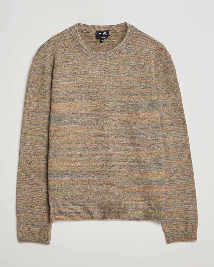 Uomini | Maglieria | A.P.C. | Degrade Sweater Light Khaki