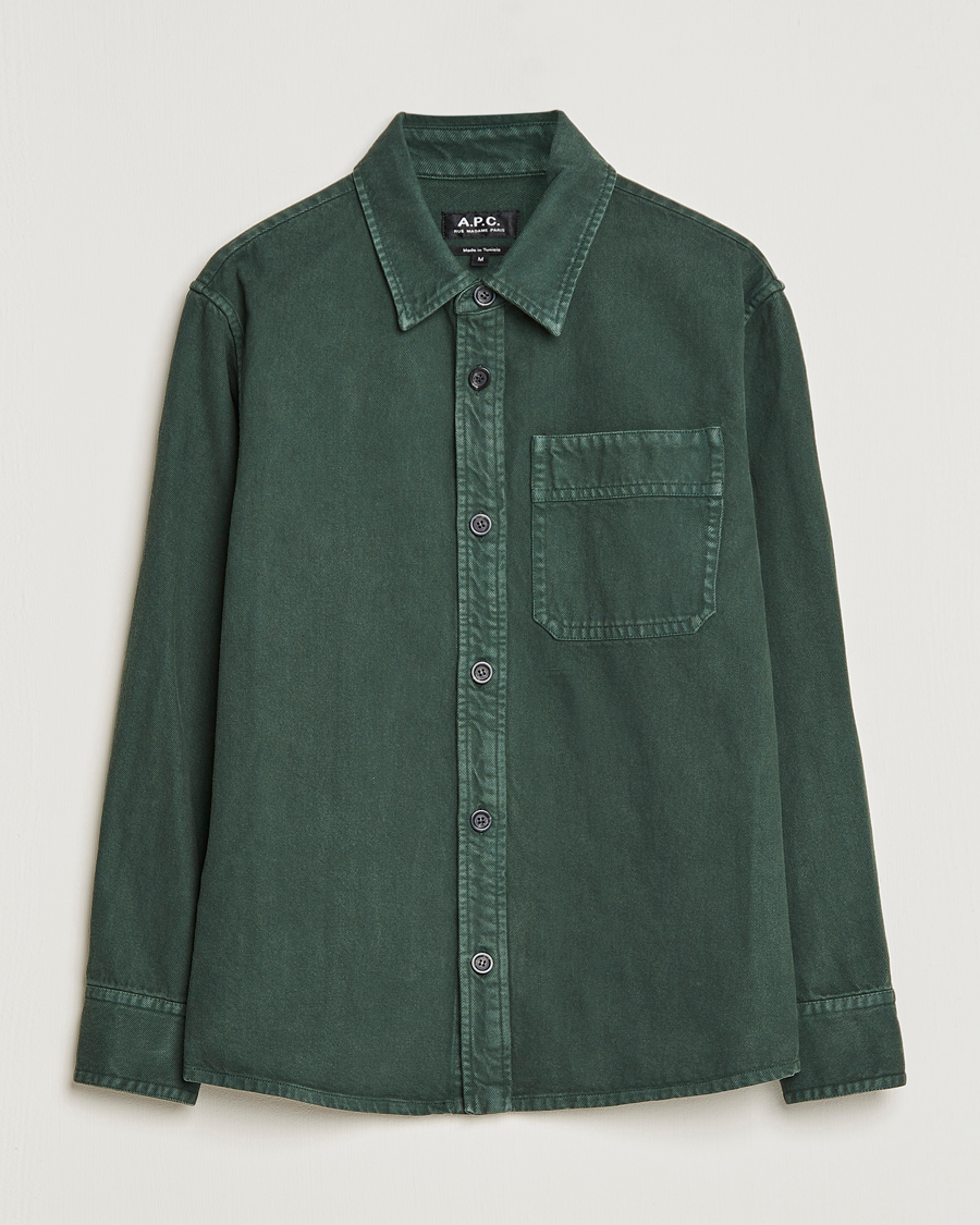 Uomini | Camicie | A.P.C. | Basile Shirt Jacket Dark Green