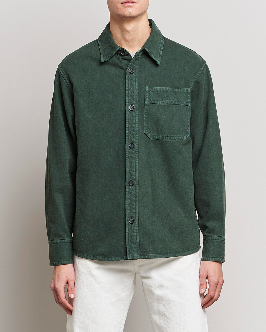 Uomini | Camicie | A.P.C. | Basile Shirt Jacket Dark Green