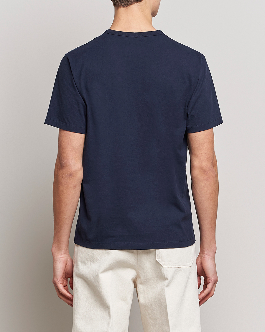 Uomini | T-shirt | Maison Kitsuné | Baby Fox Patch Tee Navy