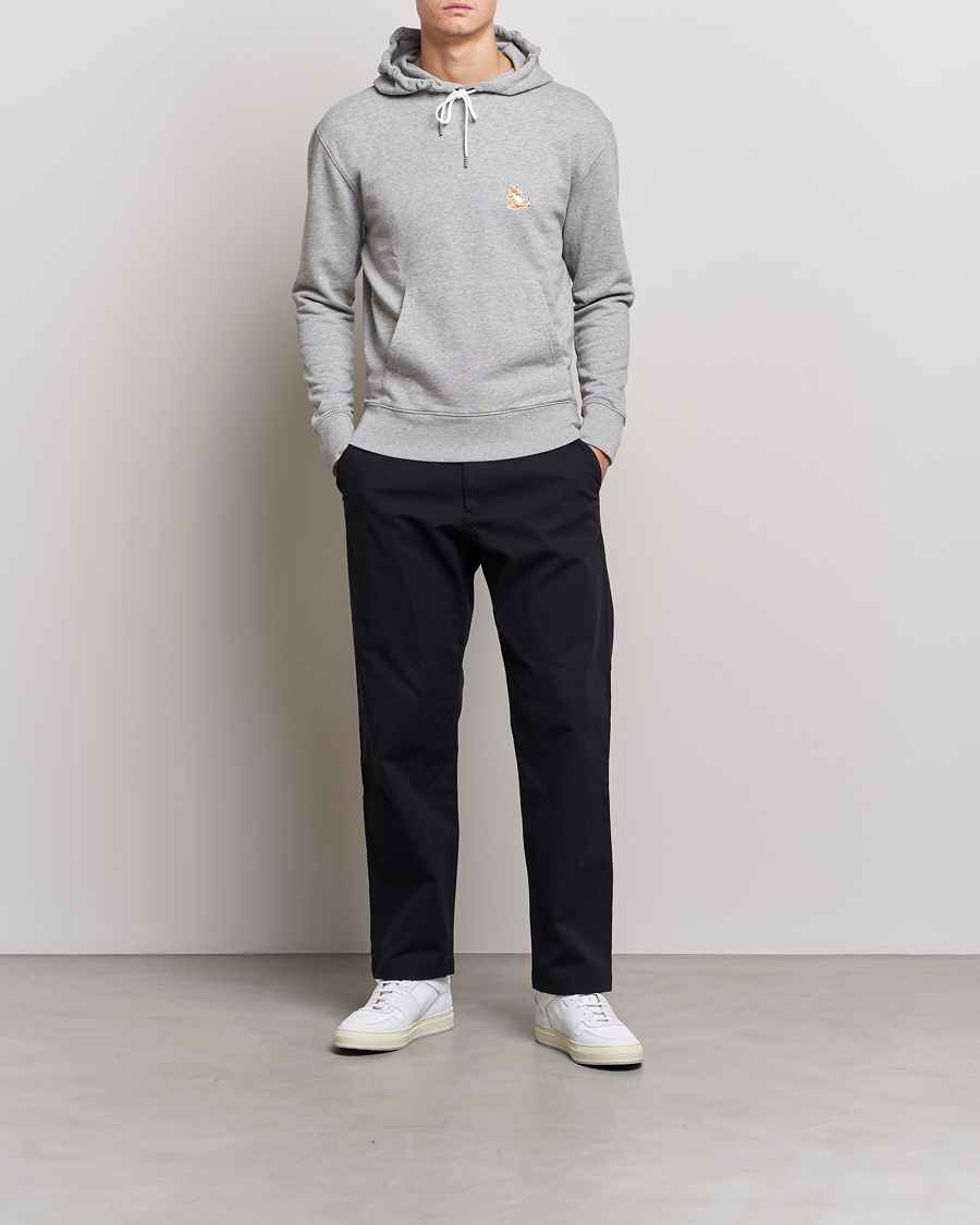 Uomini | Maglieria | Maison Kitsuné | Chillax Fox Hoodie Light Grey