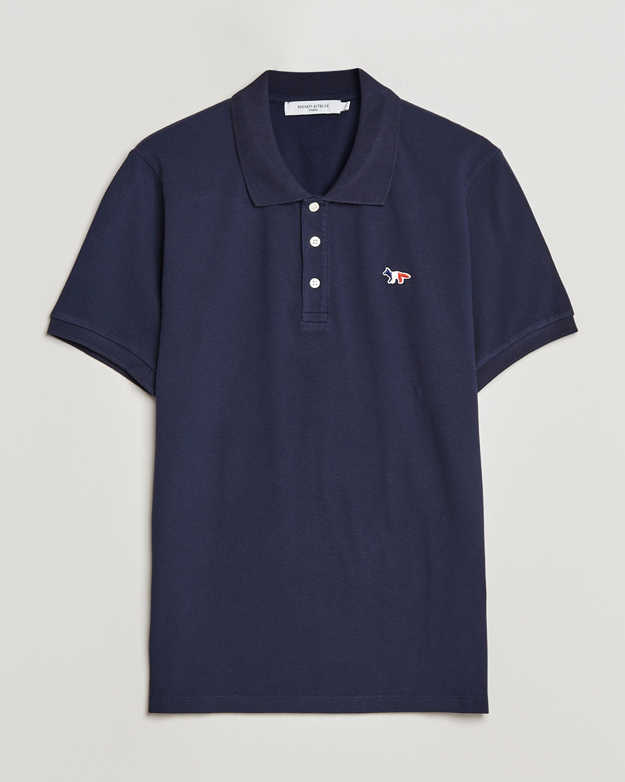 Uomini | Polo | Maison Kitsuné | Tricolor Fox Polo Navy