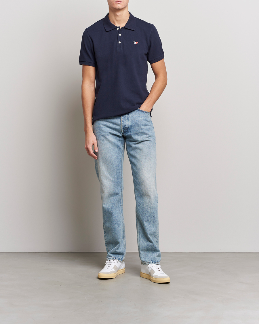 Uomini | Polo | Maison Kitsuné | Tricolor Fox Polo Navy